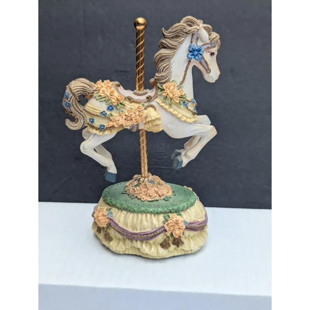 Melodies County Fair Carousel Horse Heritage House 'Somewhere Over the Rainbow'